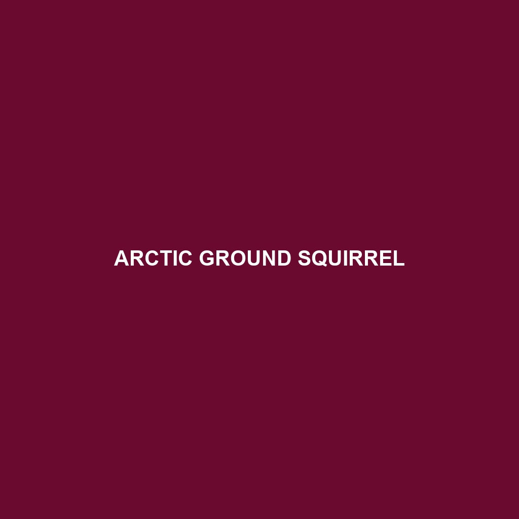 Arctic Ground Squirrel