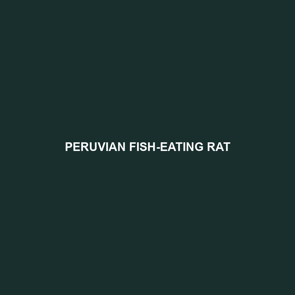 Peruvian Fish-eating Rat