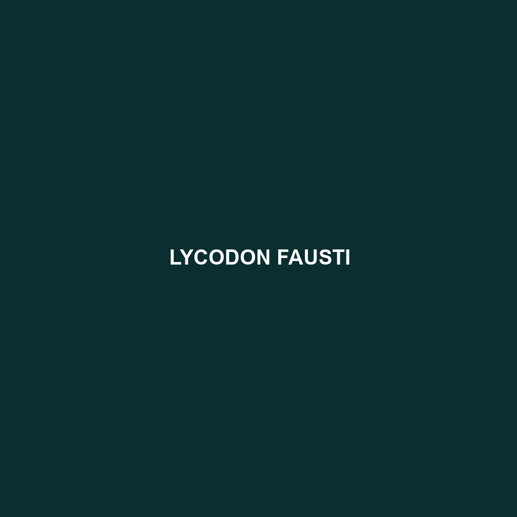 Lycodon fausti