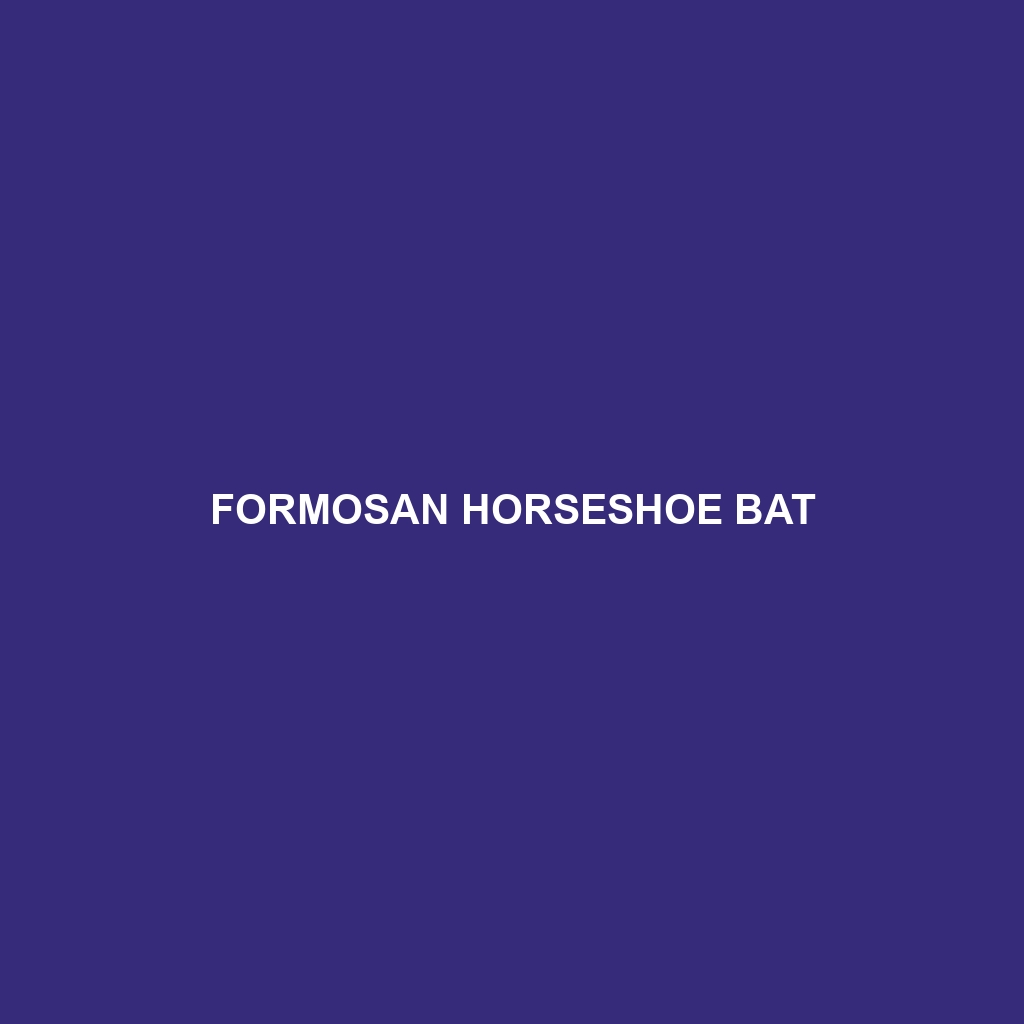 Formosan Horseshoe Bat