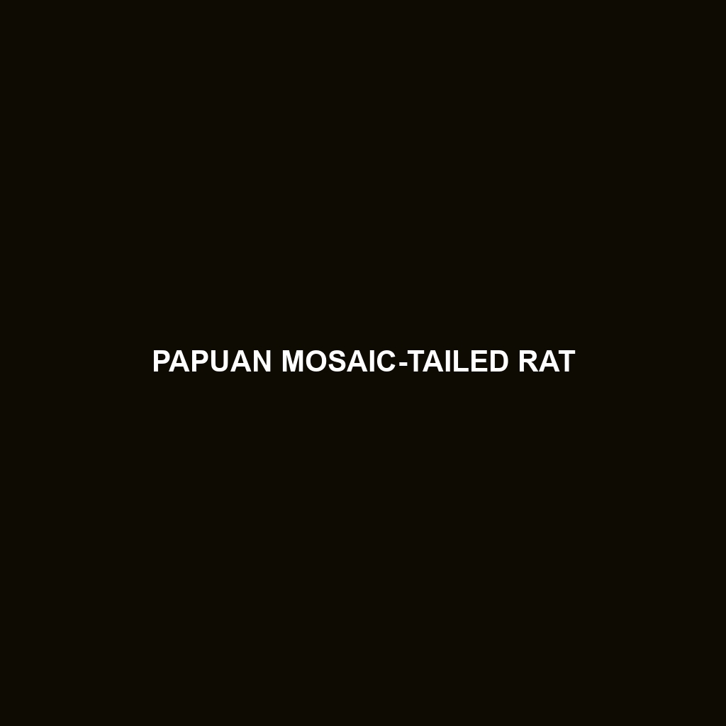 Papuan Mosaic-tailed Rat