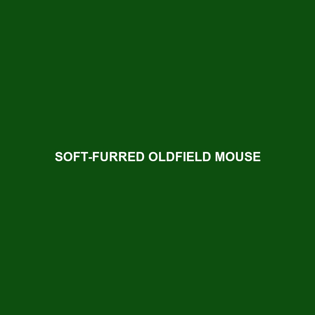 Soft-furred Oldfield Mouse