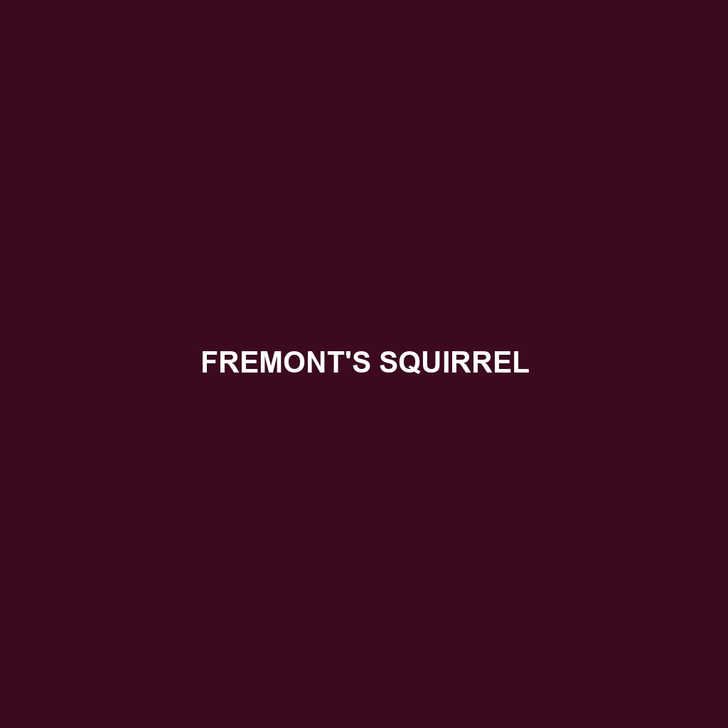 Fremont's Squirrel