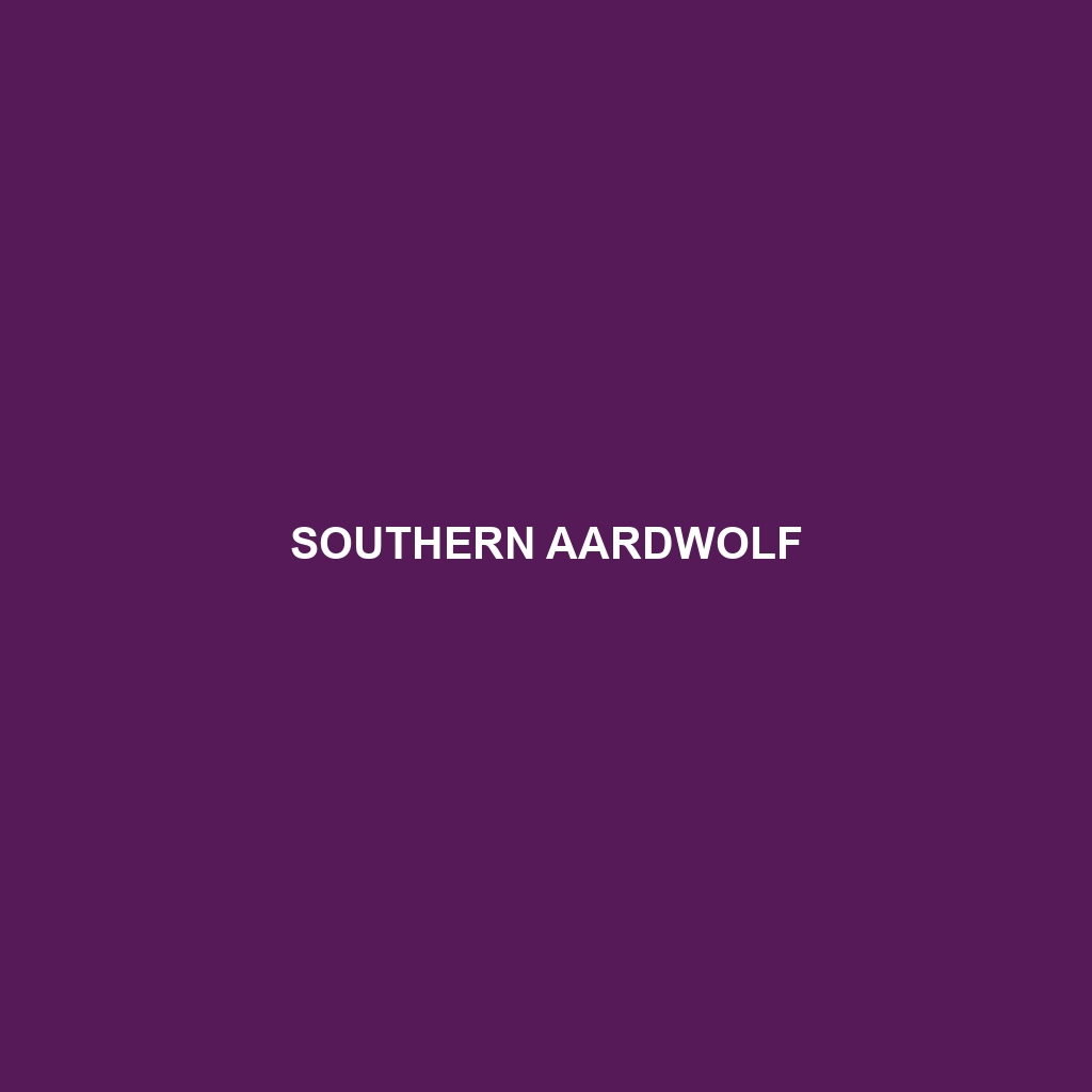 Southern Aardwolf