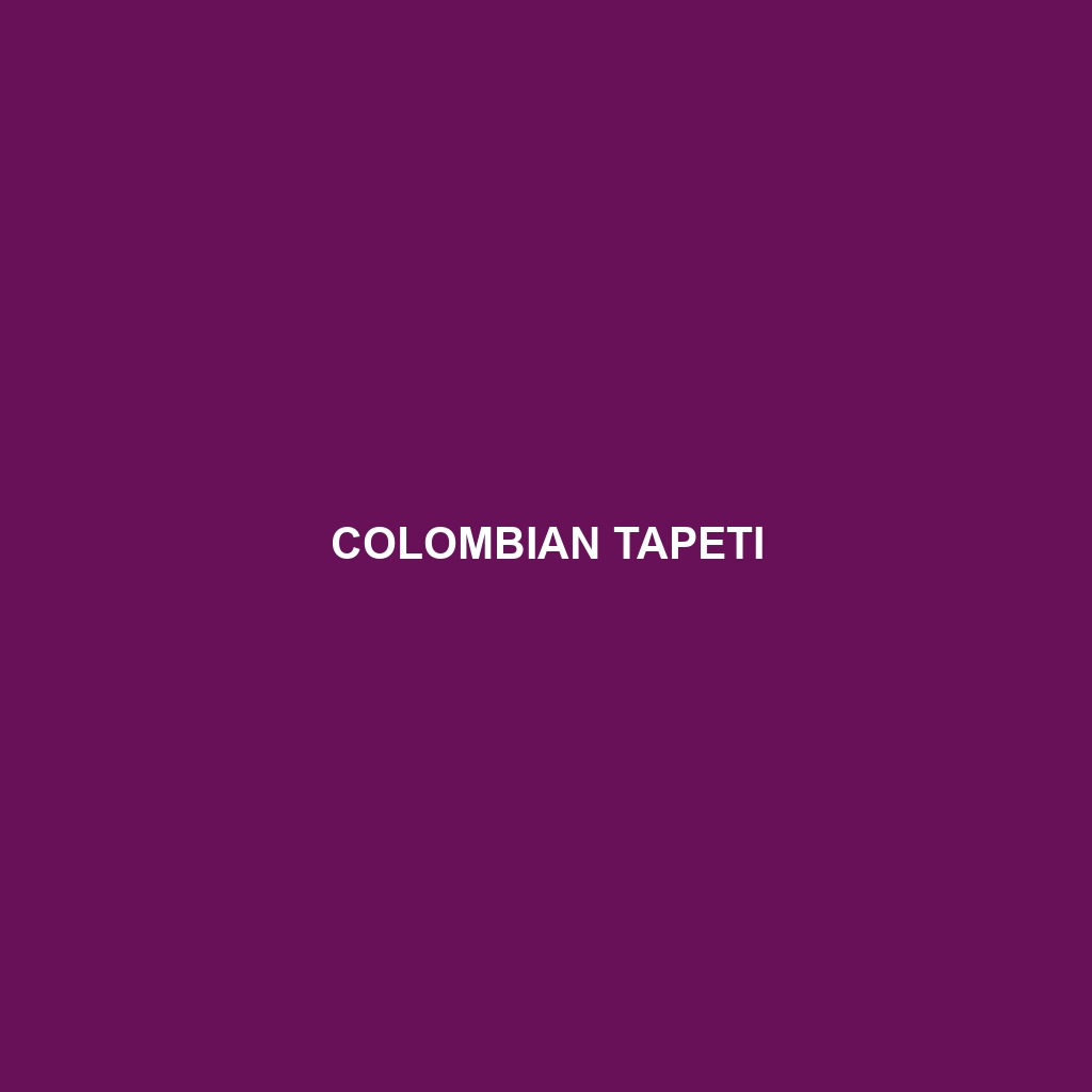 Colombian Tapeti