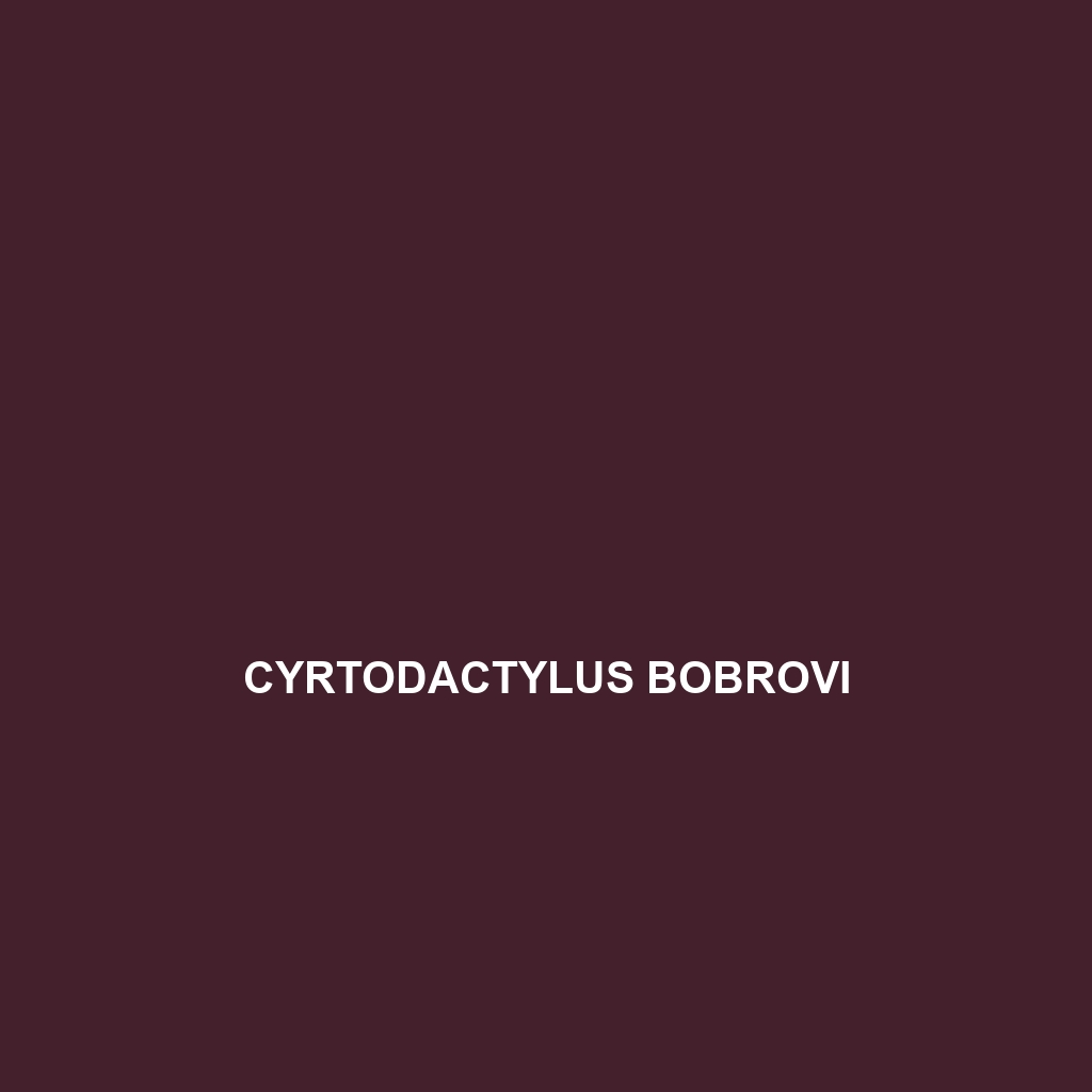 Cyrtodactylus bobrovi