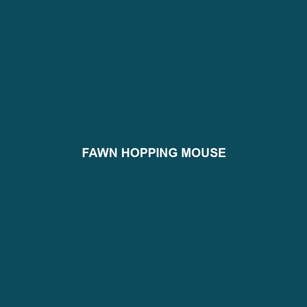 Fawn Hopping Mouse