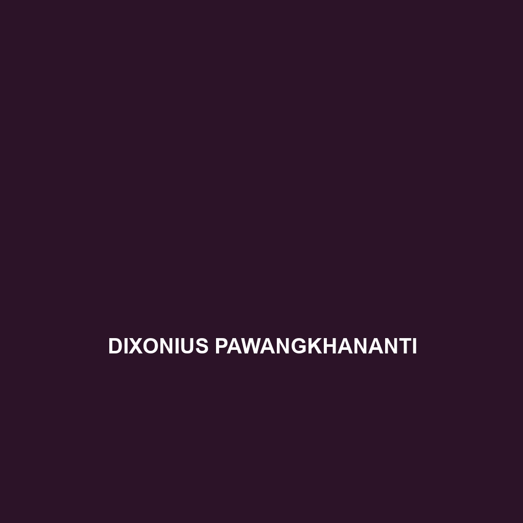 Dixonius pawangkhananti