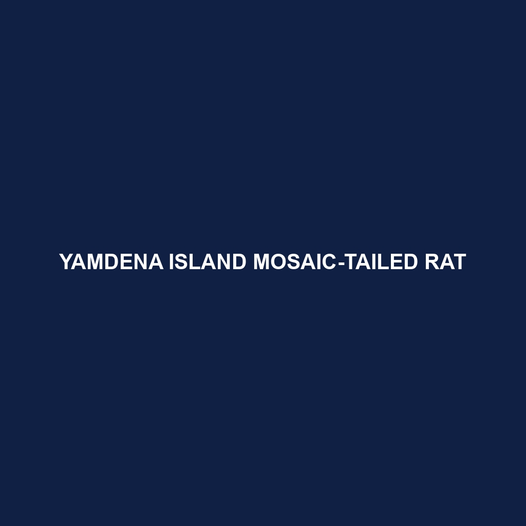 Yamdena Island Mosaic-tailed Rat