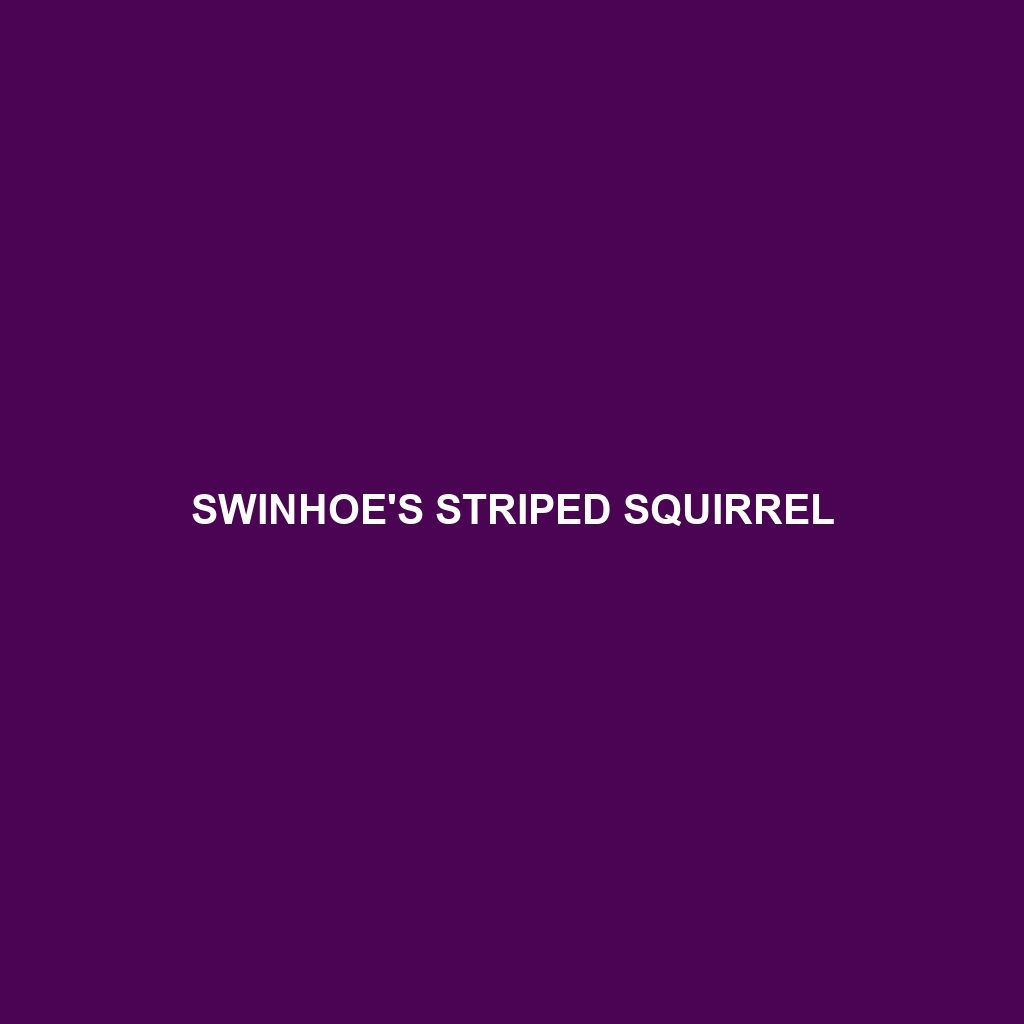 Swinhoe's Striped Squirrel