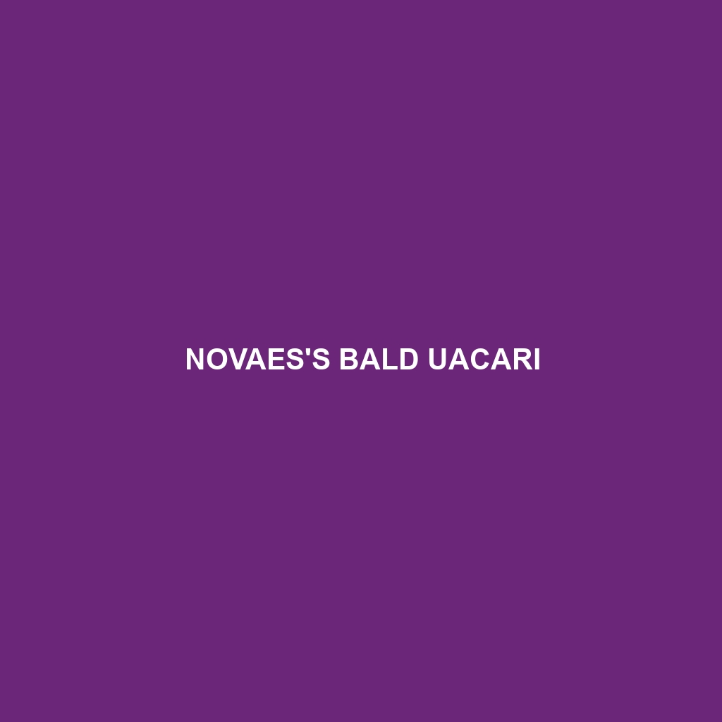 Novaes's Bald Uacari