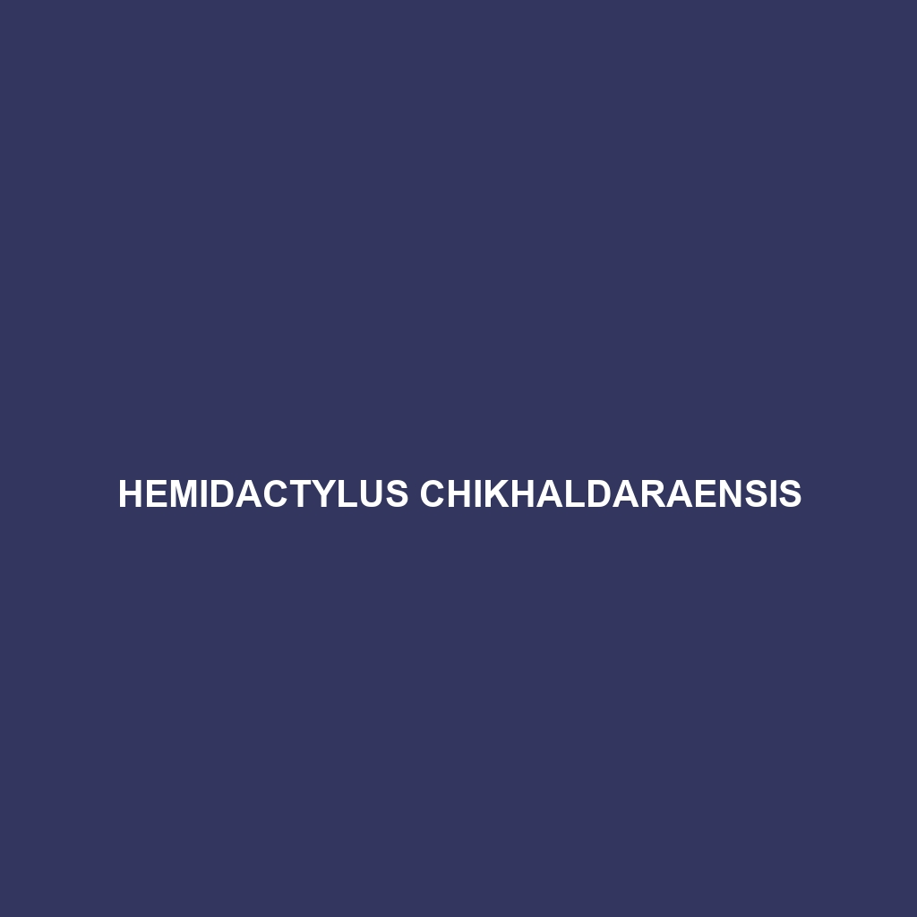 Hemidactylus chikhaldaraensis