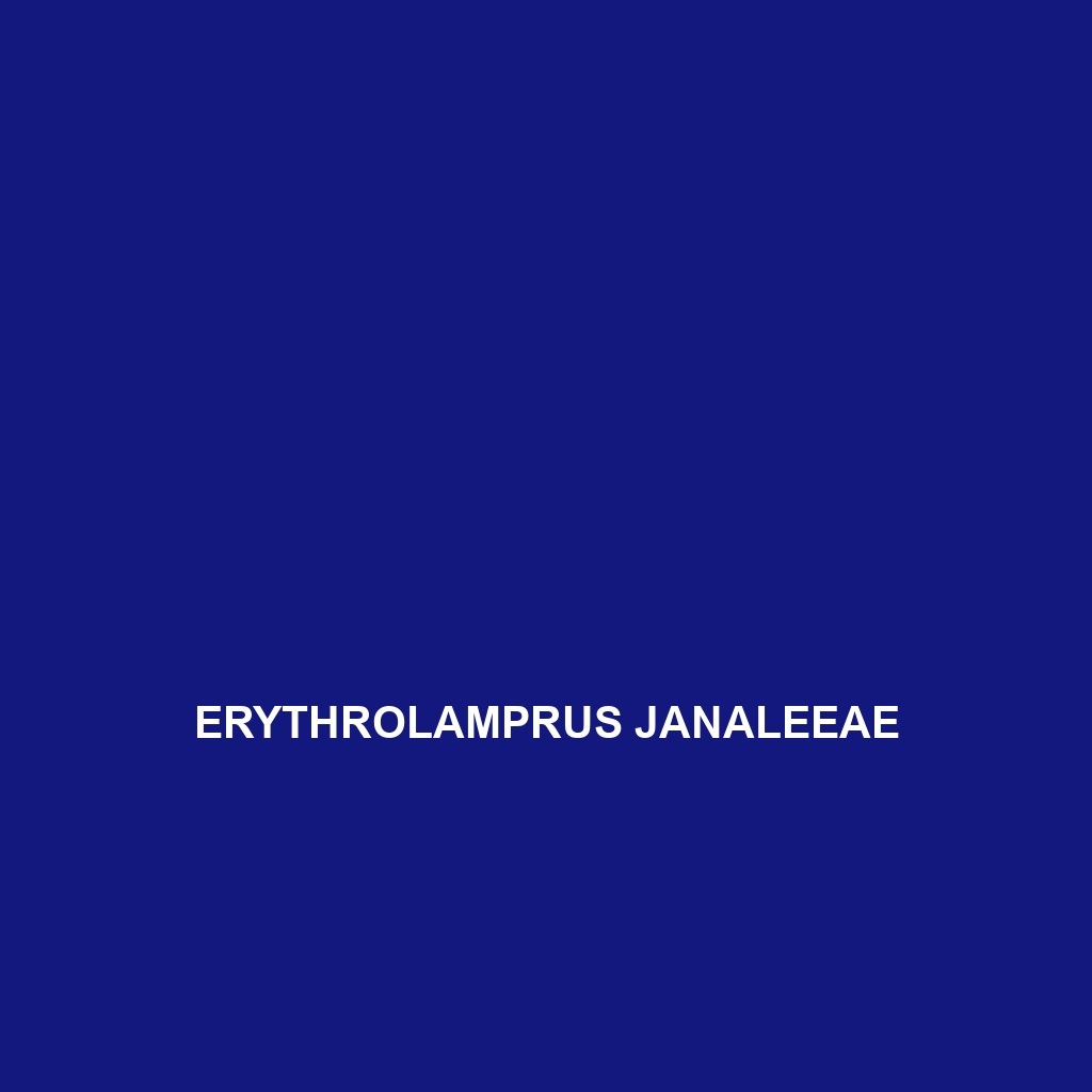 Erythrolamprus janaleeae