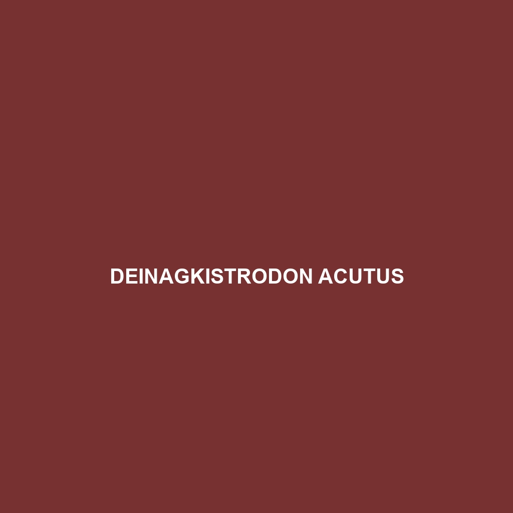 Deinagkistrodon acutus