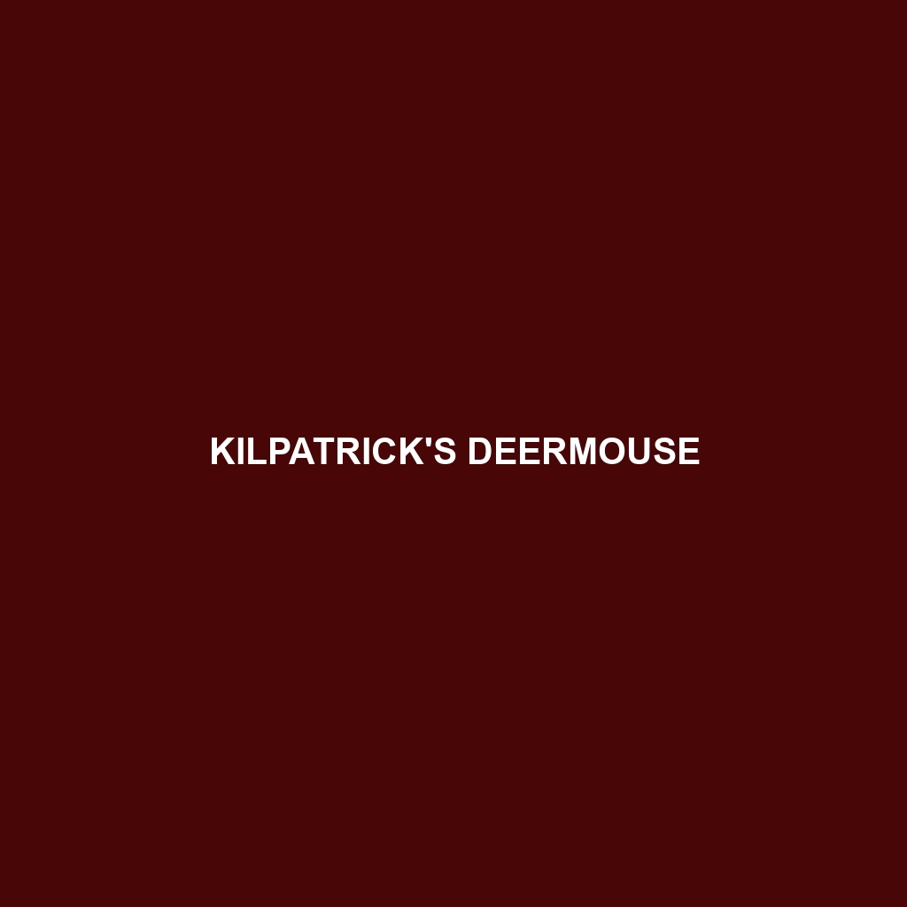 Kilpatrick's Deermouse