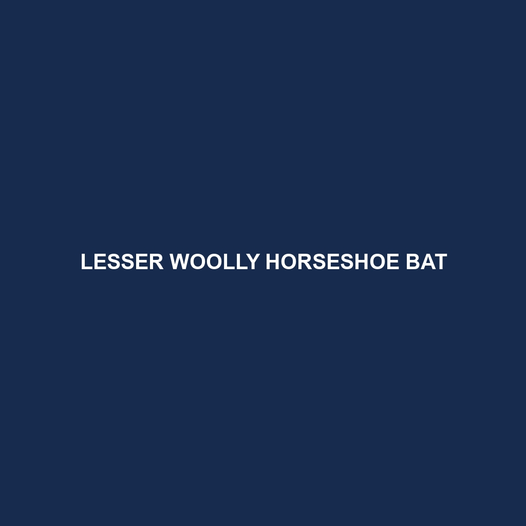 Lesser Woolly Horseshoe Bat