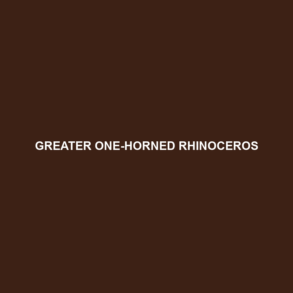 Greater One-horned Rhinoceros