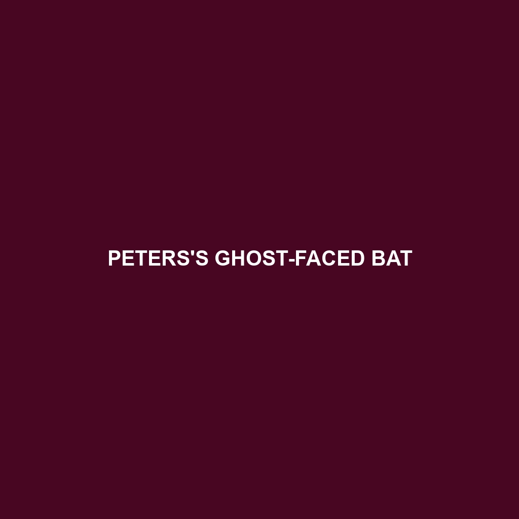 Peters's Ghost-faced Bat