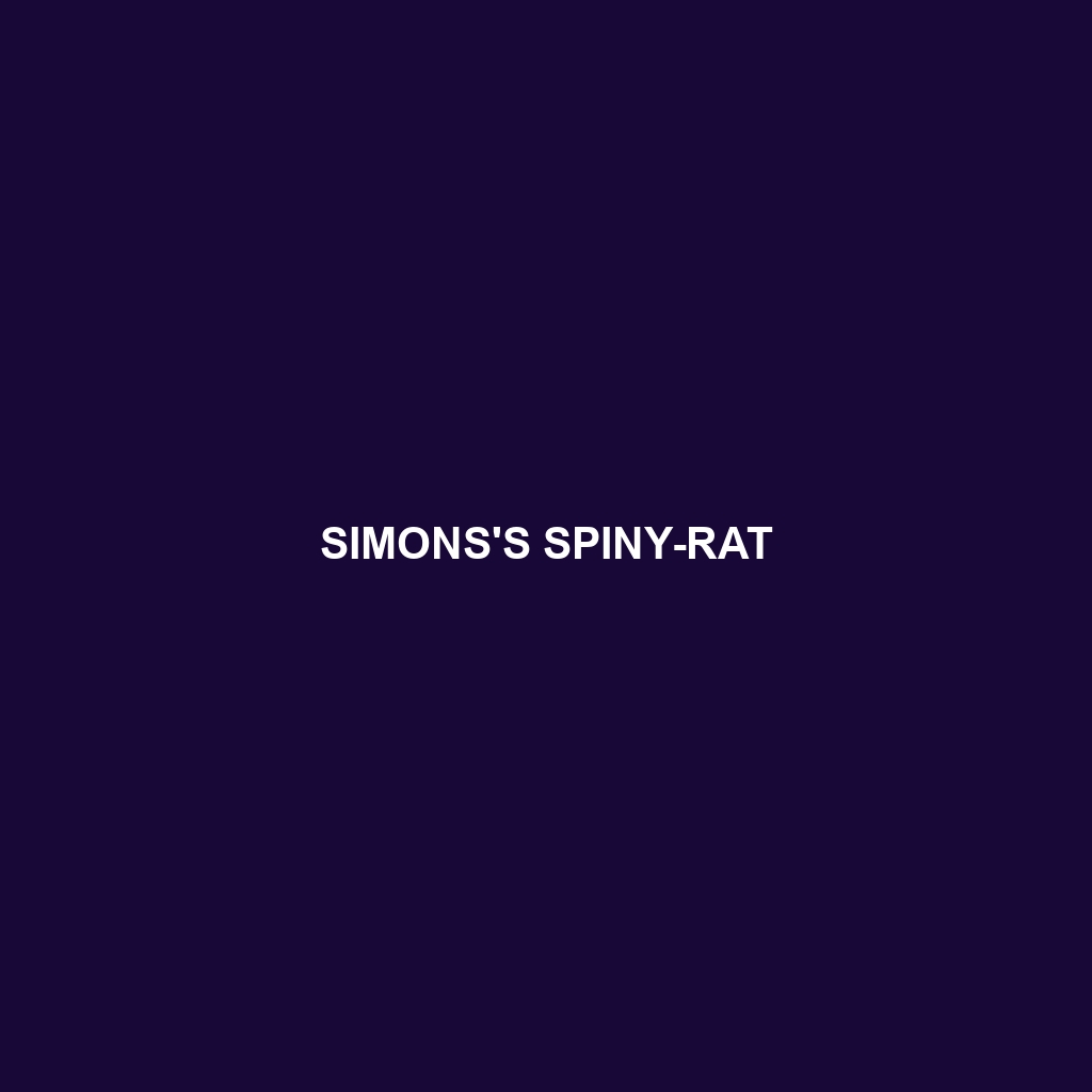 Simons's Spiny-rat