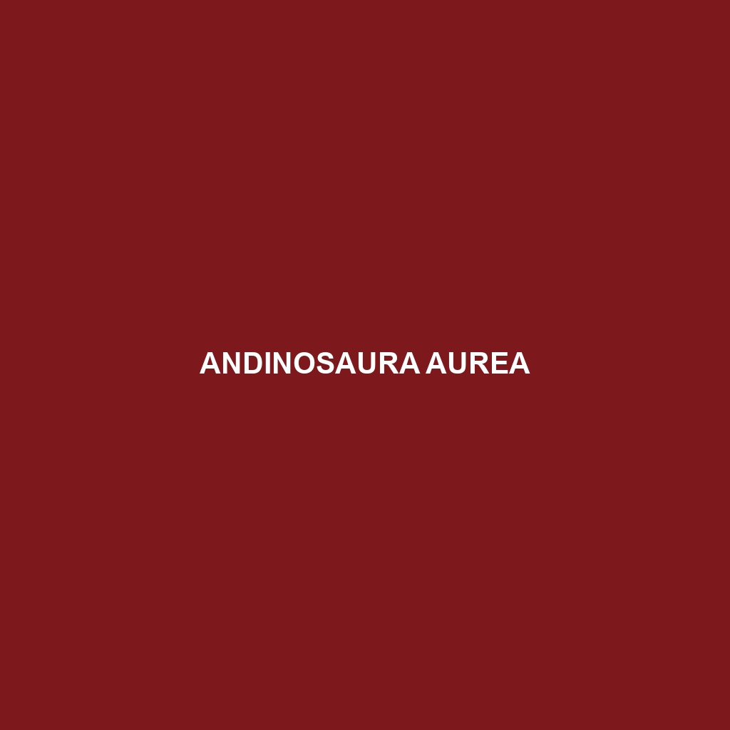 Andinosaura aurea