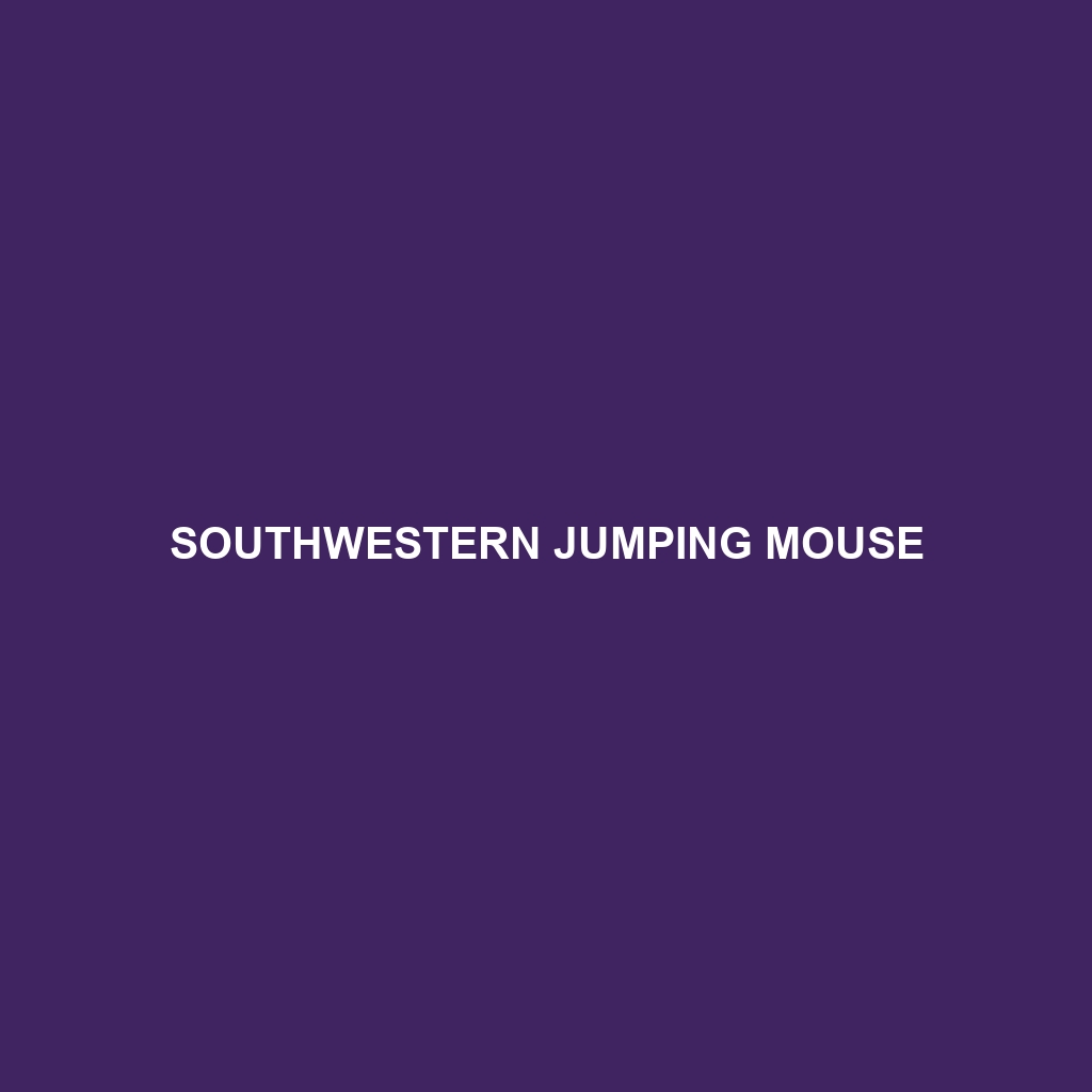 Northwestern Jumping Mouse