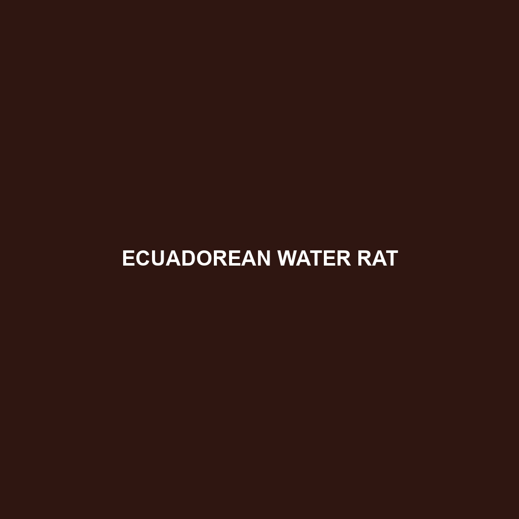 Ecuadorean Water Rat