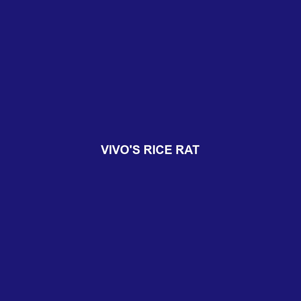 Vivo's Rice Rat