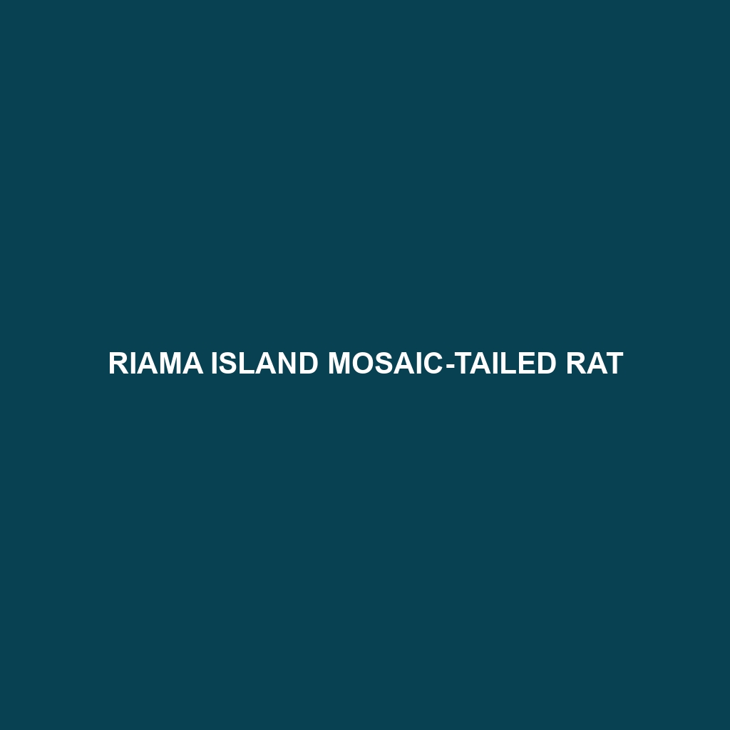 Riama Island Mosaic-tailed Rat