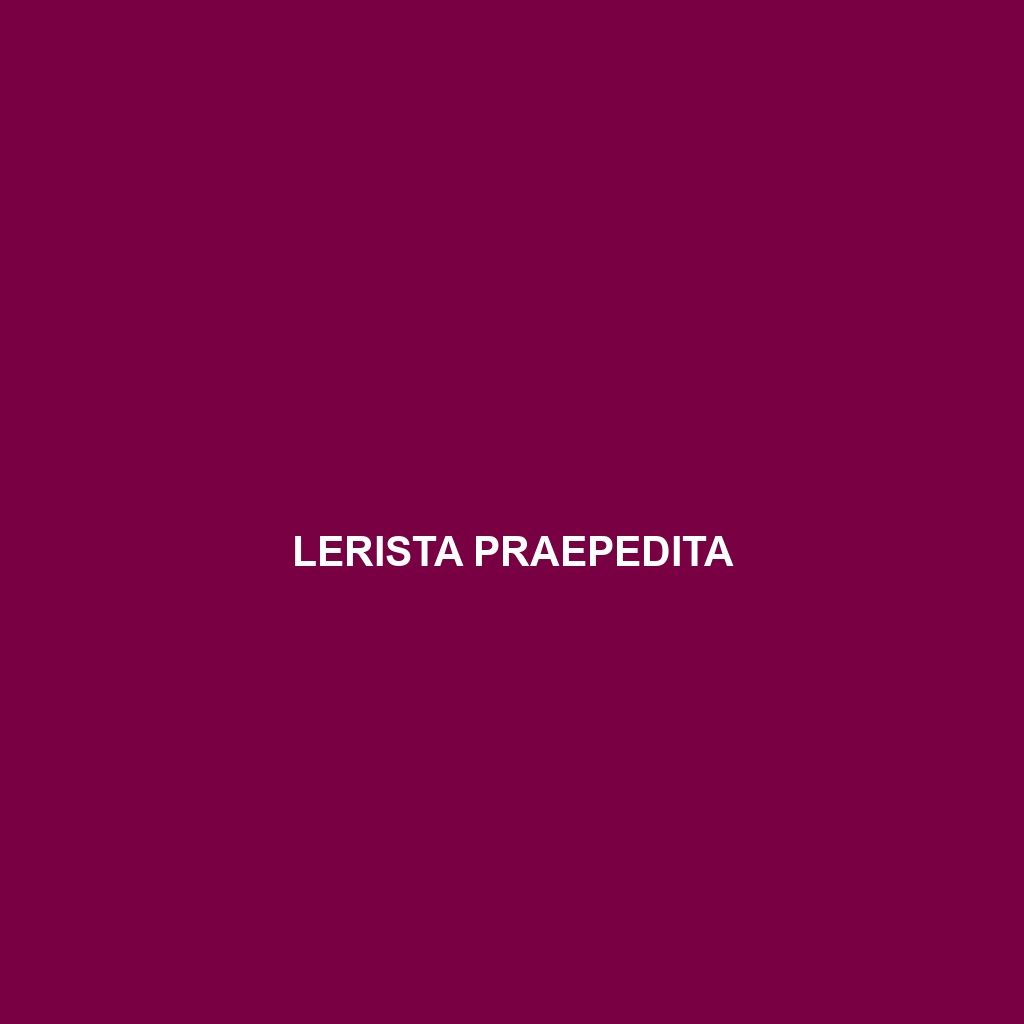 Lerista praepedita