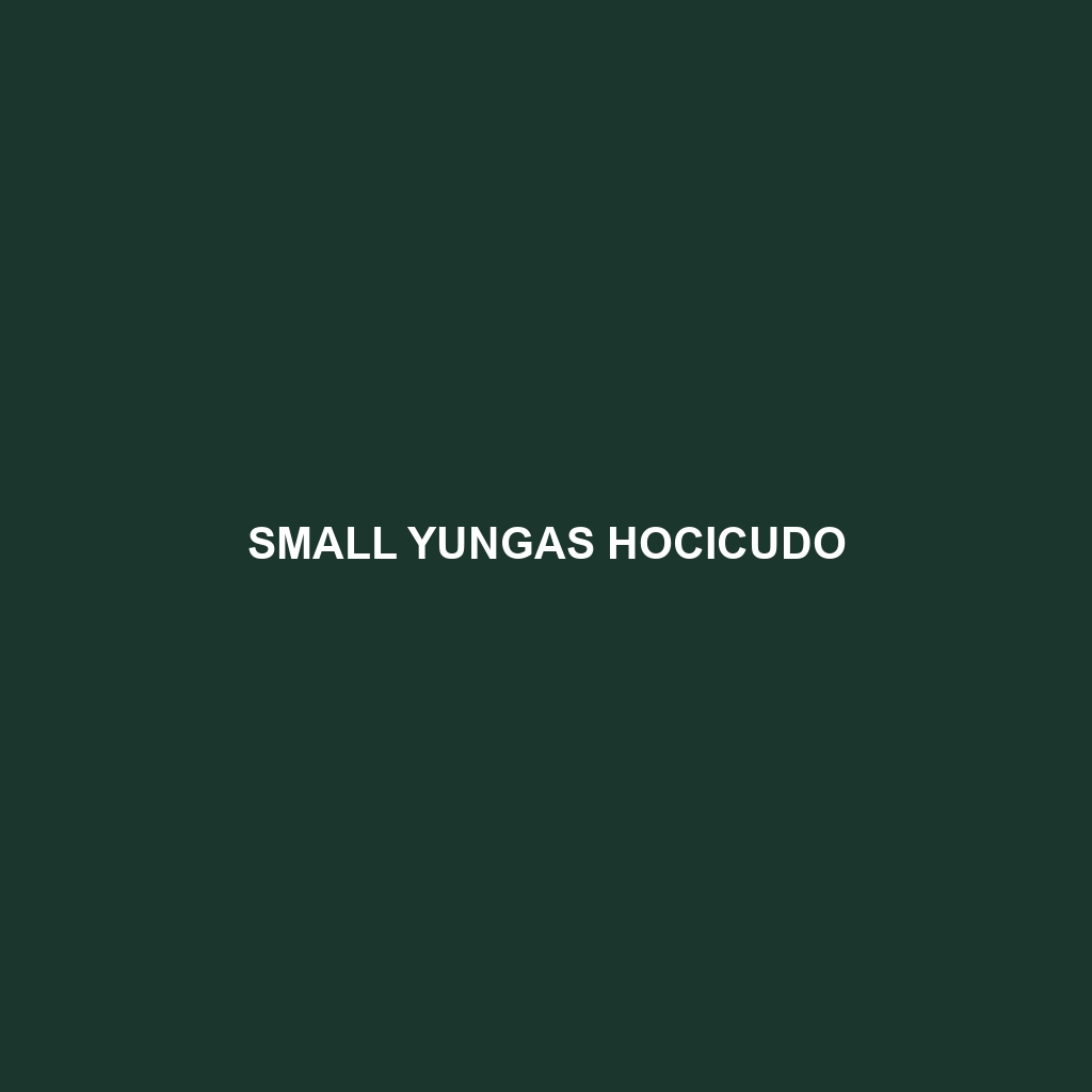 Small Yungas Hocicudo