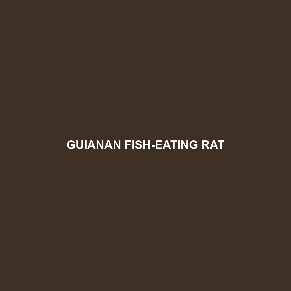 Guianan Fish-eating Rat