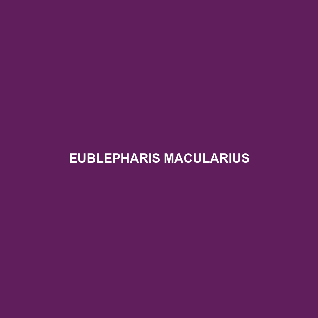 Eublepharis macularius