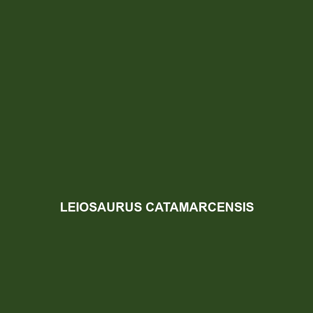 Leiosaurus catamarcensis