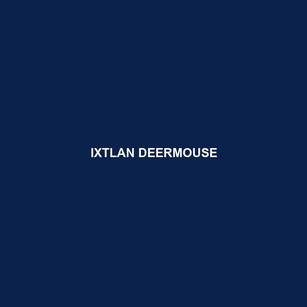 Ixtlan Deermouse