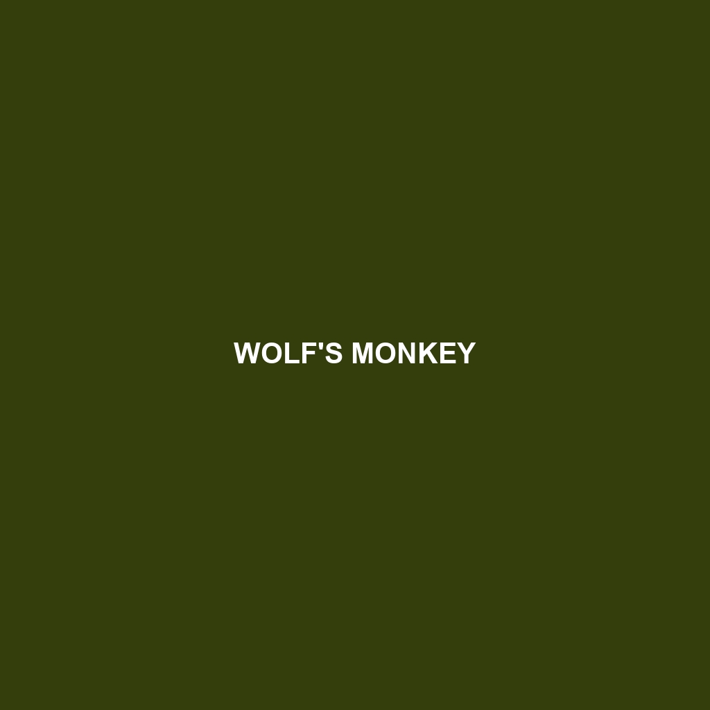 Wolf's Monkey