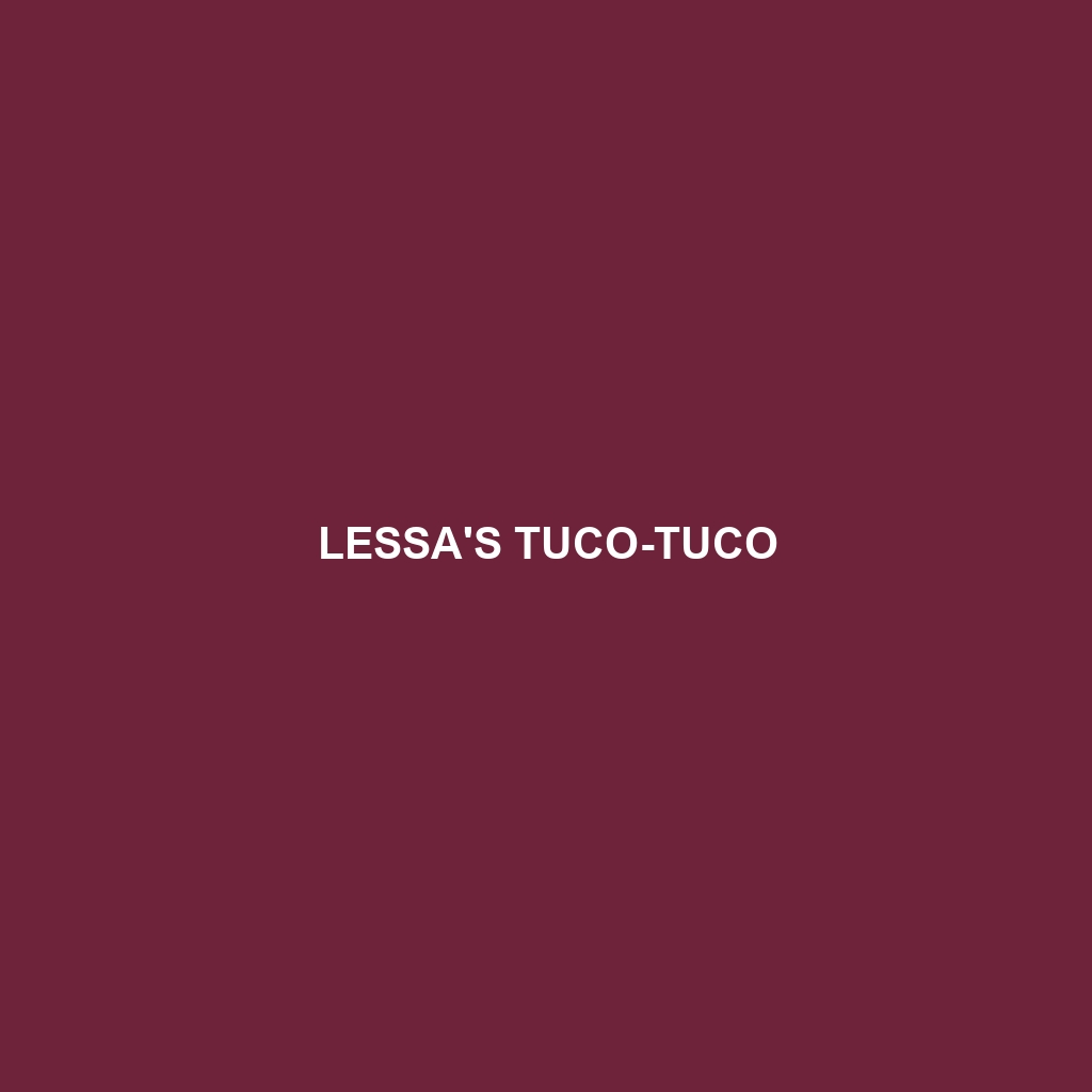 Lessa's Tuco-tuco