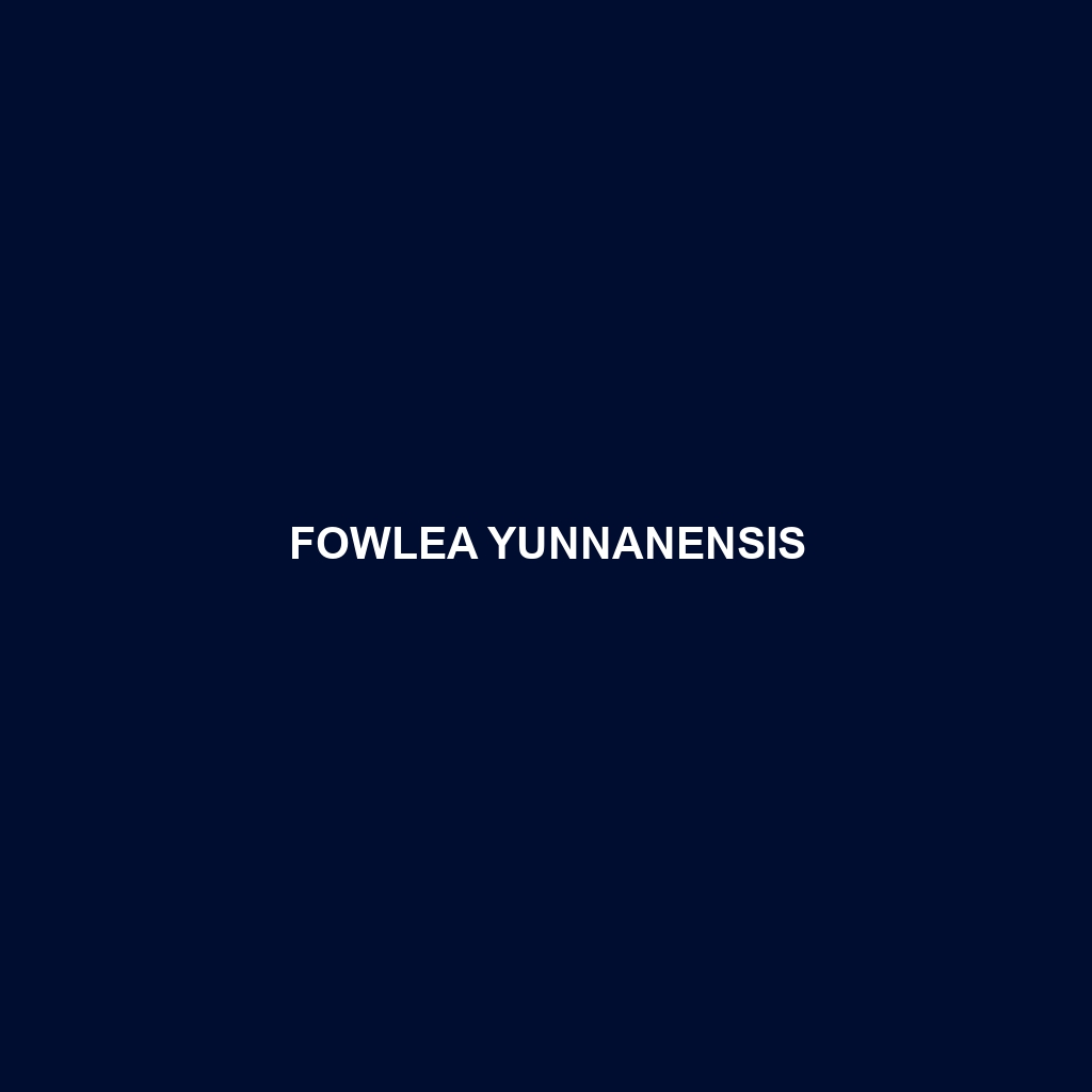 Fowlea yunnanensis