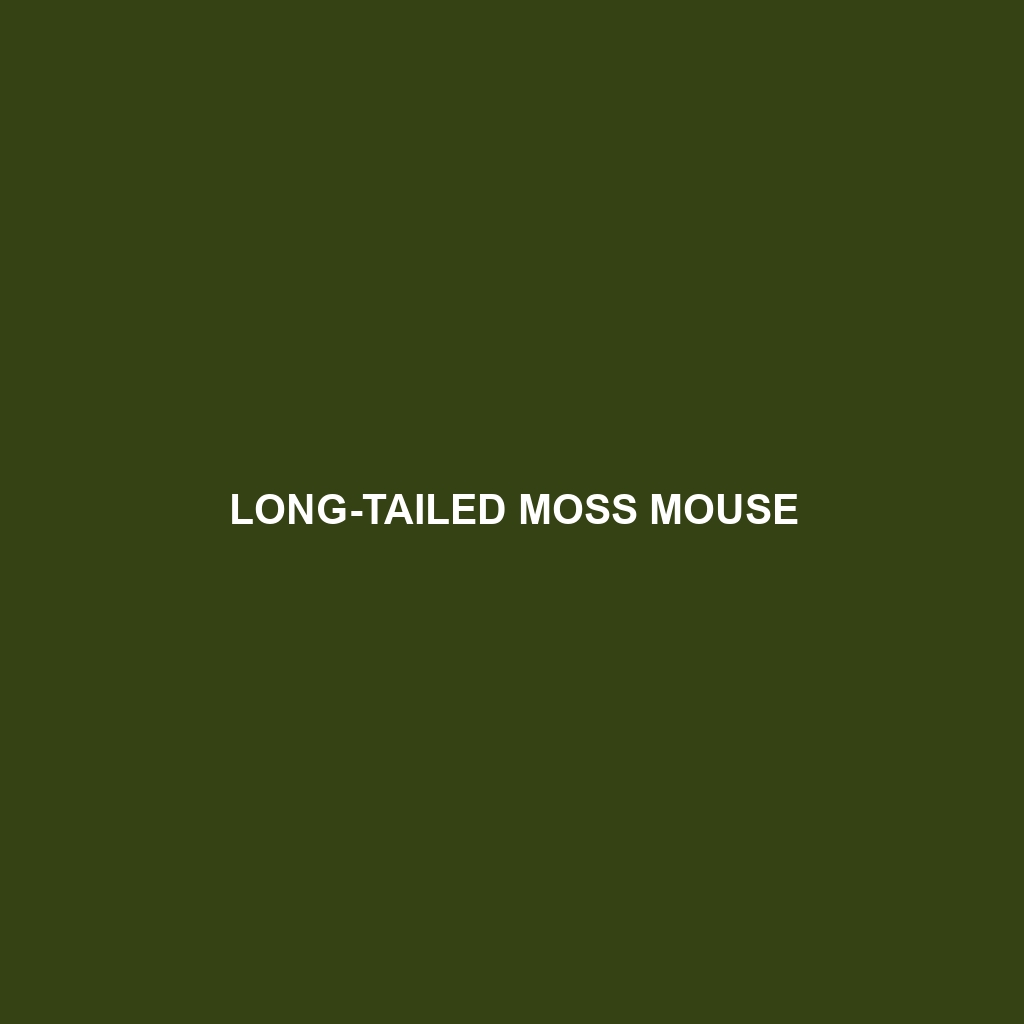 Long-tailed Moss Mouse