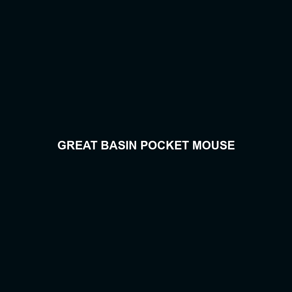 Great Basin Pocket Mouse