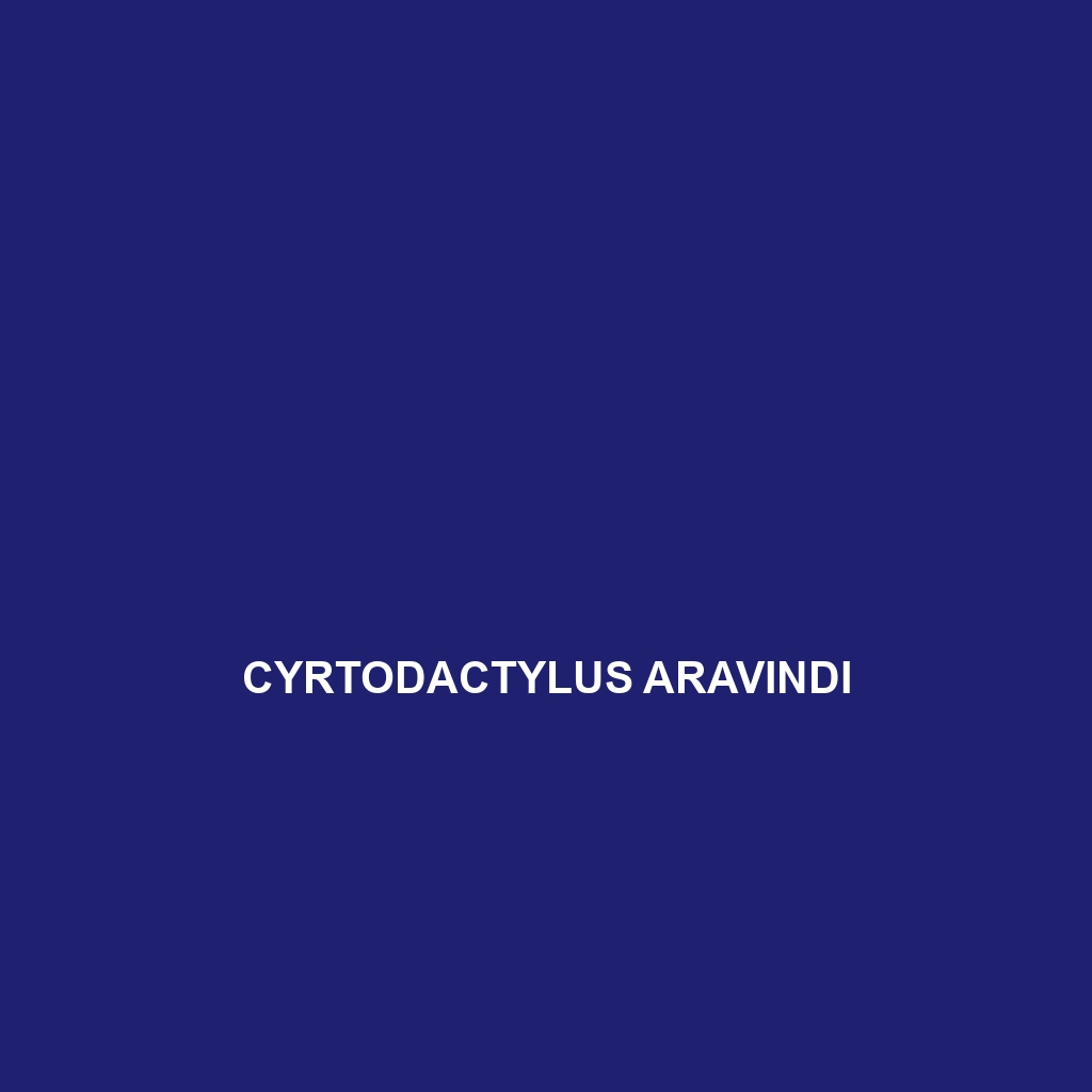 Cyrtodactylus aravindi