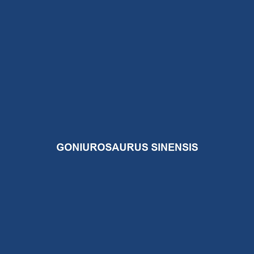 Goniurosaurus sinensis