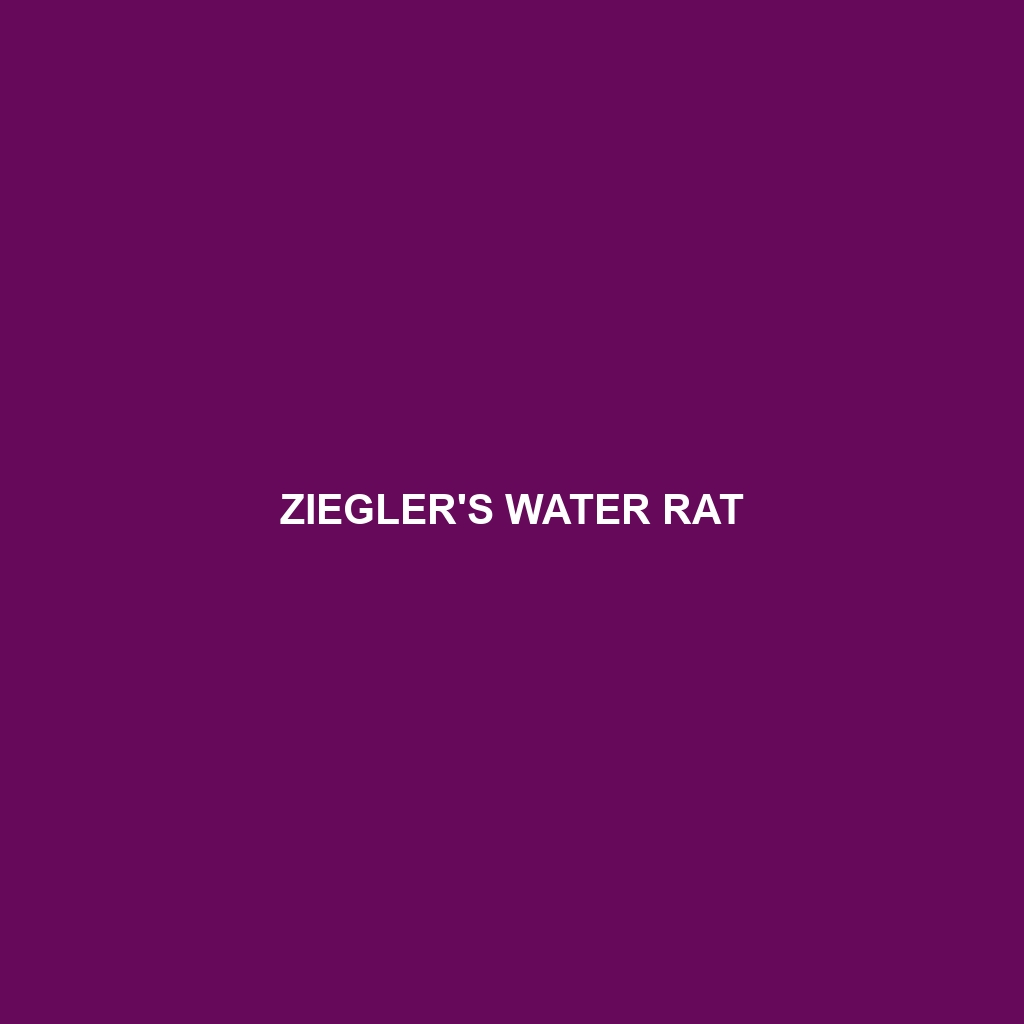 Ziegler's Water Rat