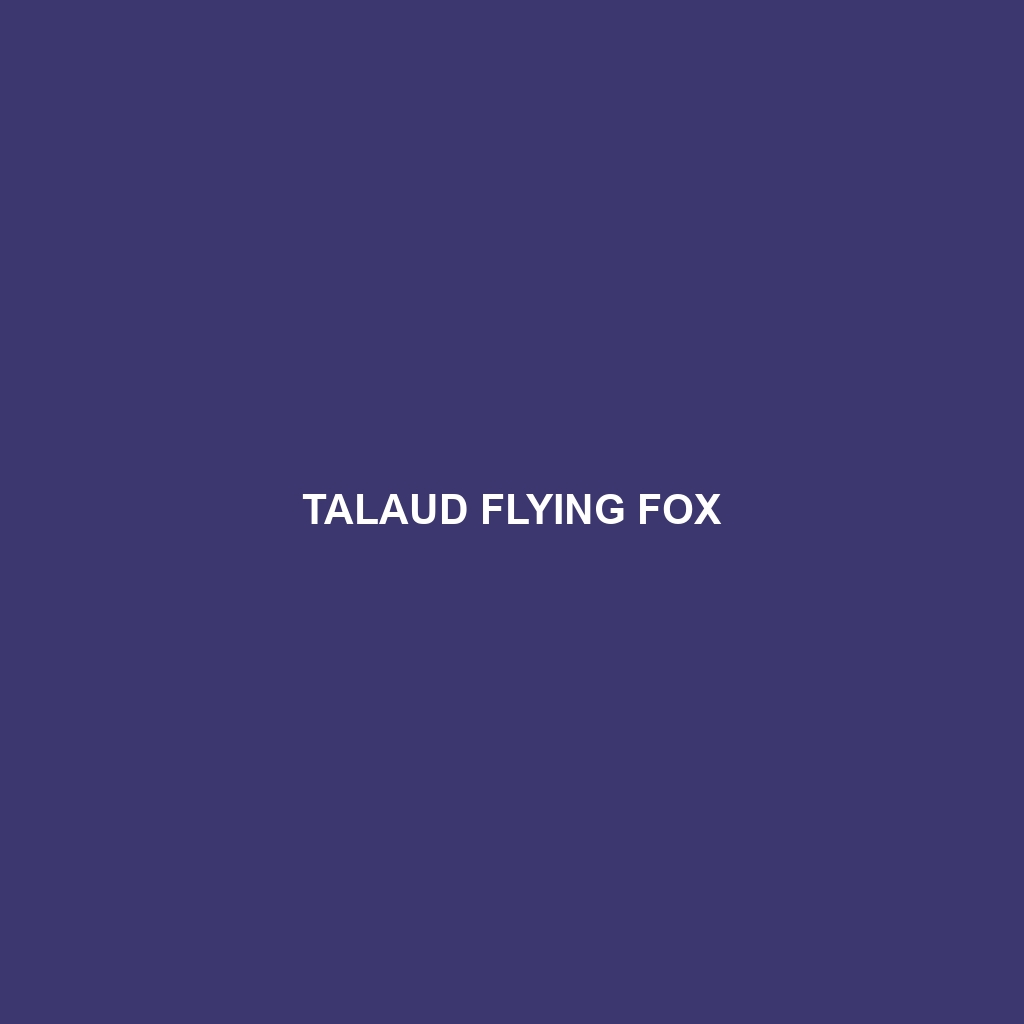 Talaud Flying Fox