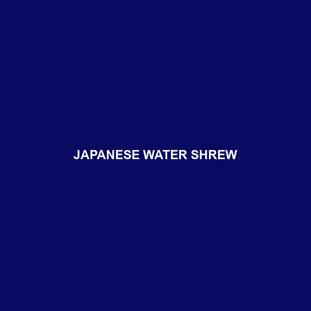 Japanese Water Shrew