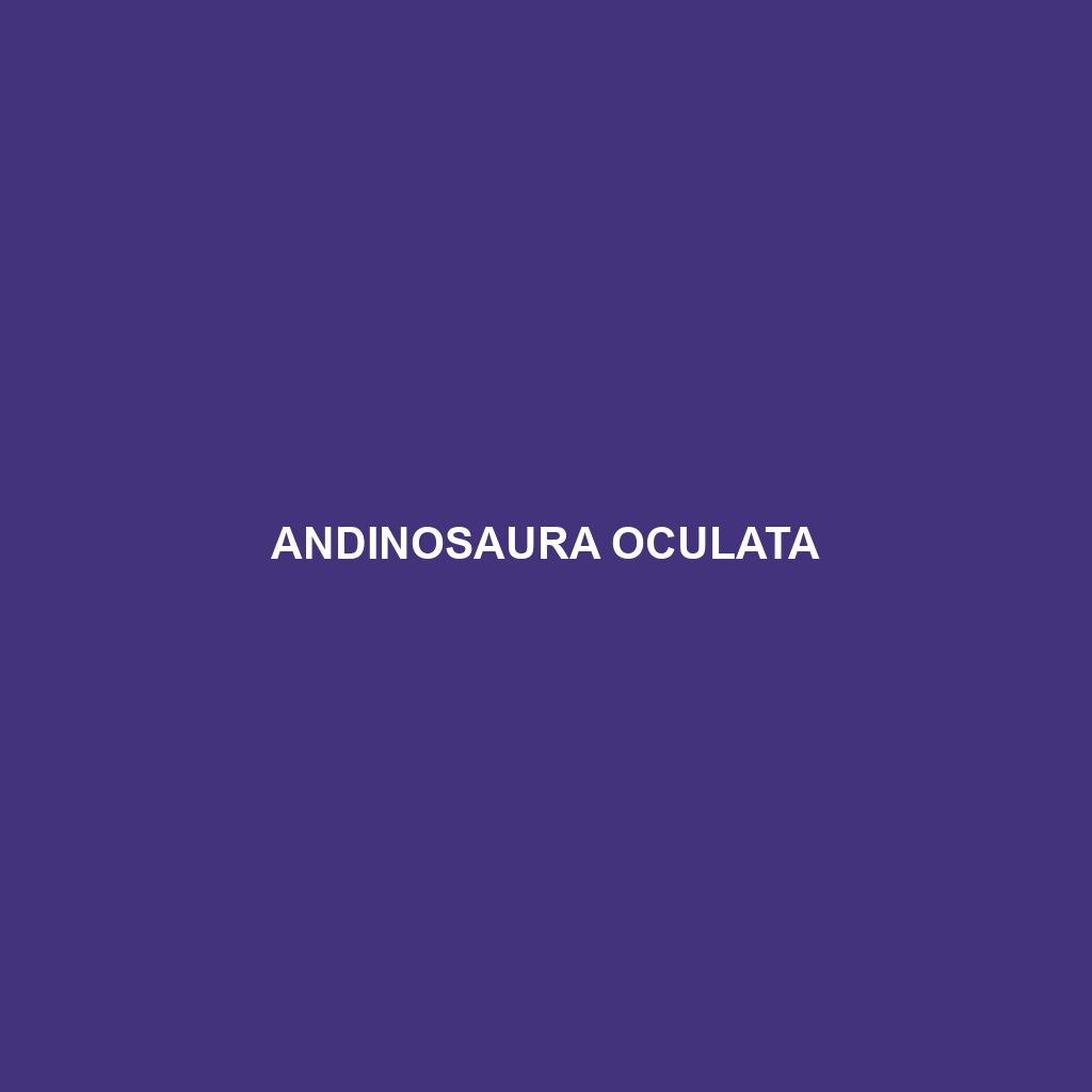 Andinosaura oculata