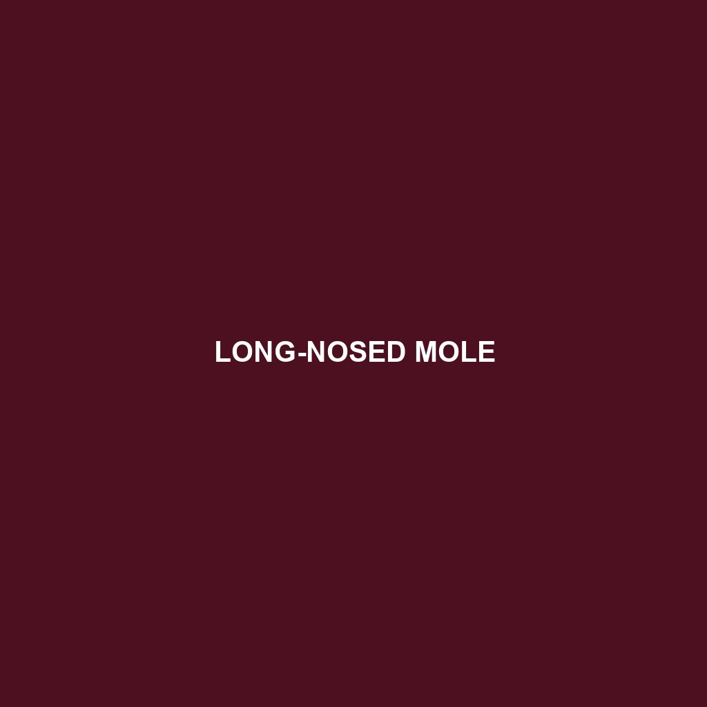 Long-nosed Mole