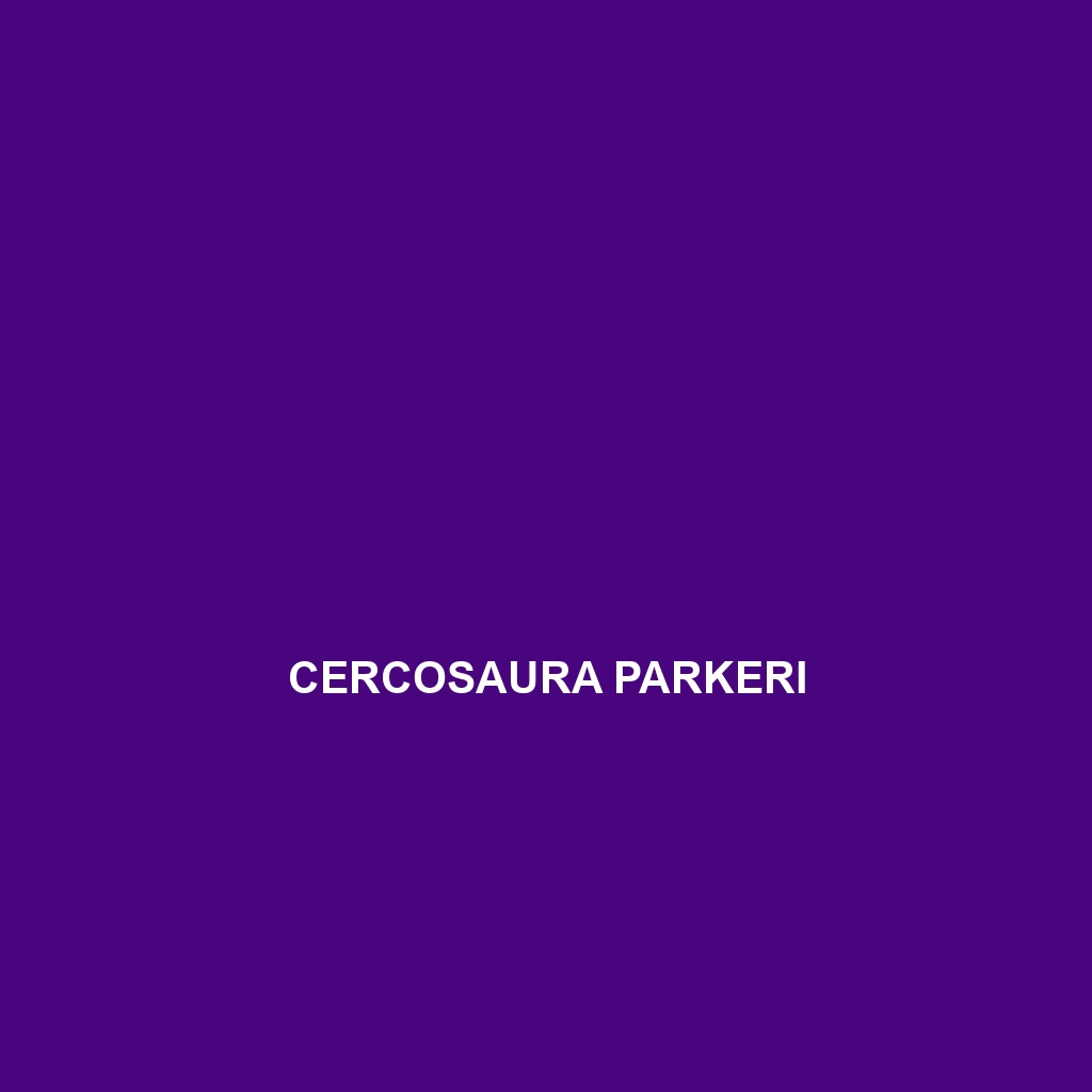 Cercosaura parkeri