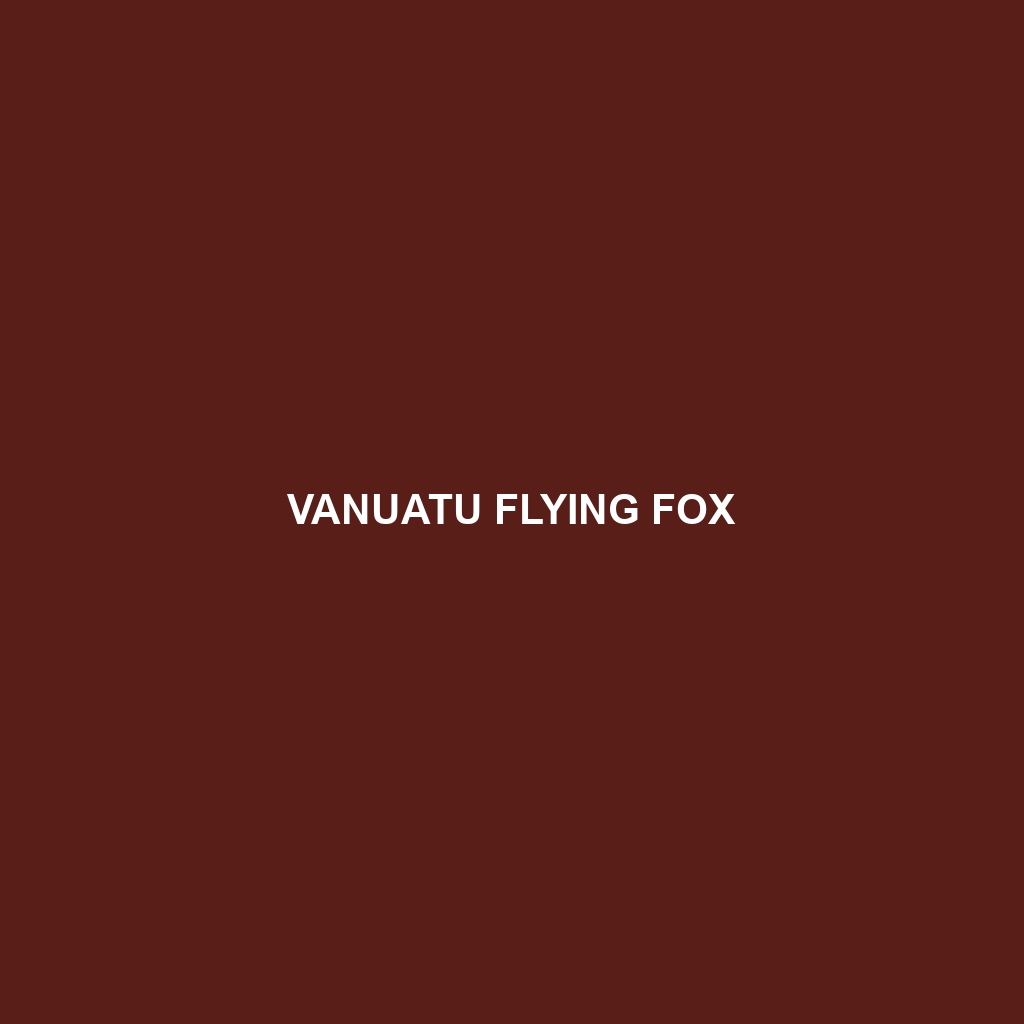 Vanuatu Flying Fox