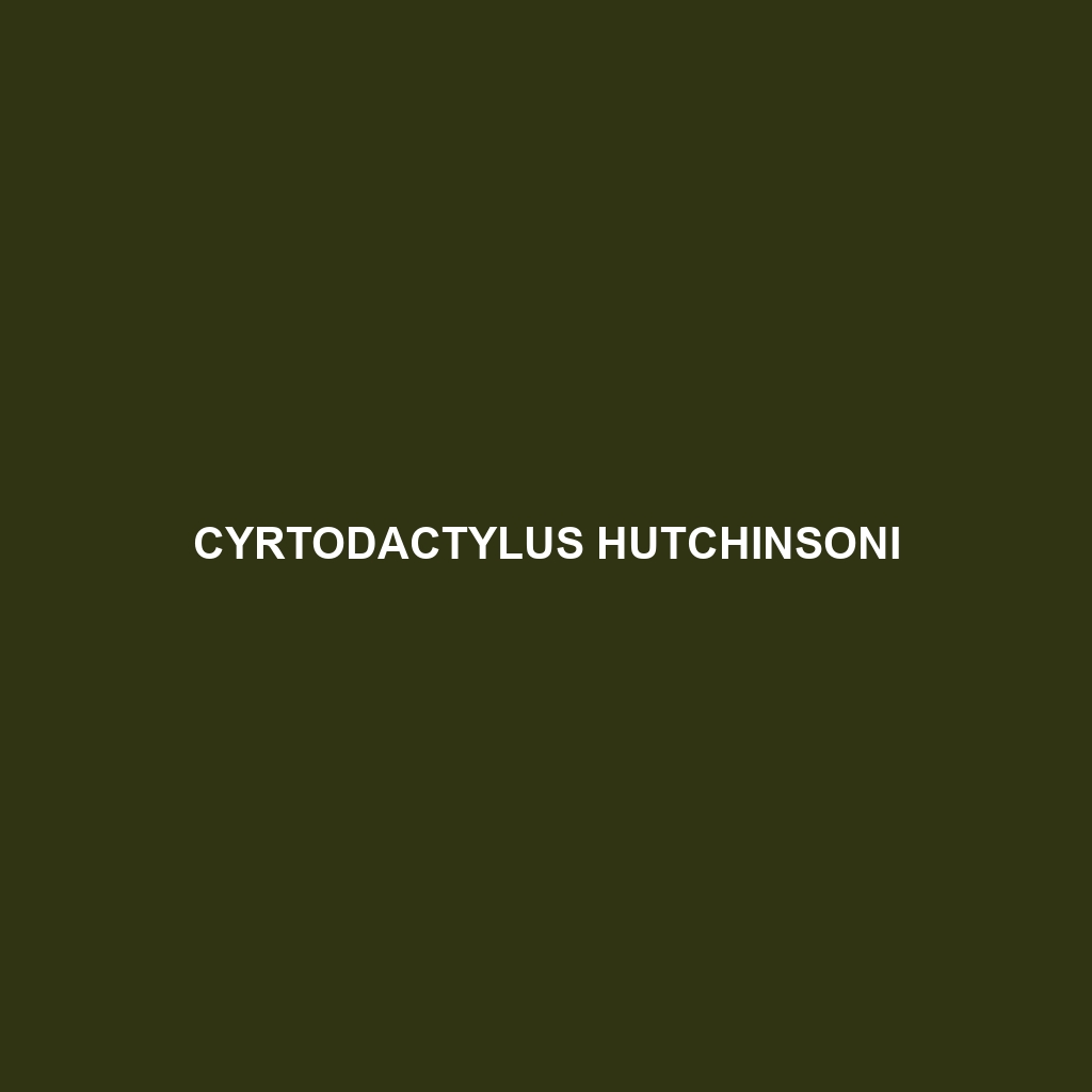 Cyrtodactylus hutchinsoni