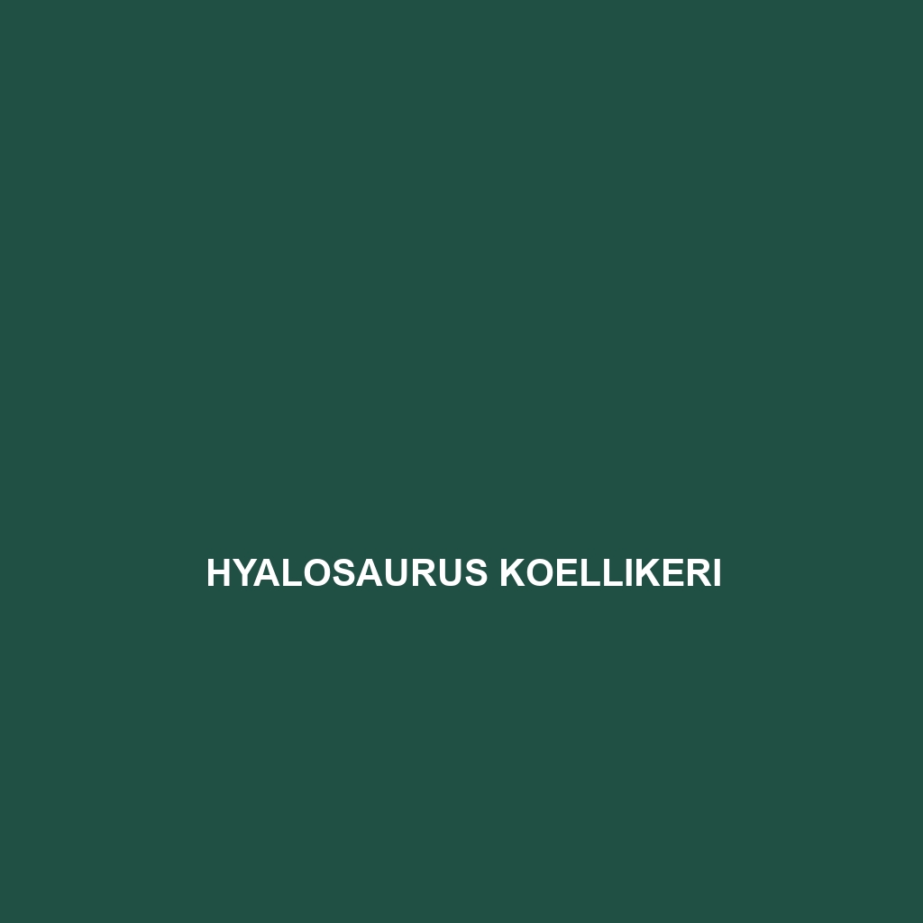 Hyalosaurus koellikeri